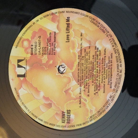 United Artists - Kenny Rogers - Love Lifted Me - Vinyl Record Album - Picture 12 of 13
